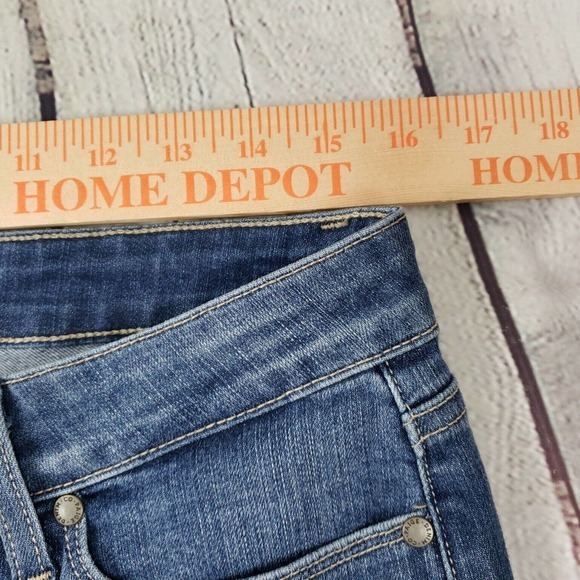 Paige Jeans Verdugo Ankle Dedee Destructed Skinny Stretch Tag Size 31 - Picture 10 of 14